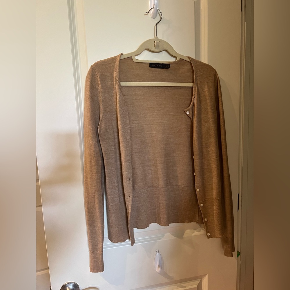 The Limited Beige Cardigan